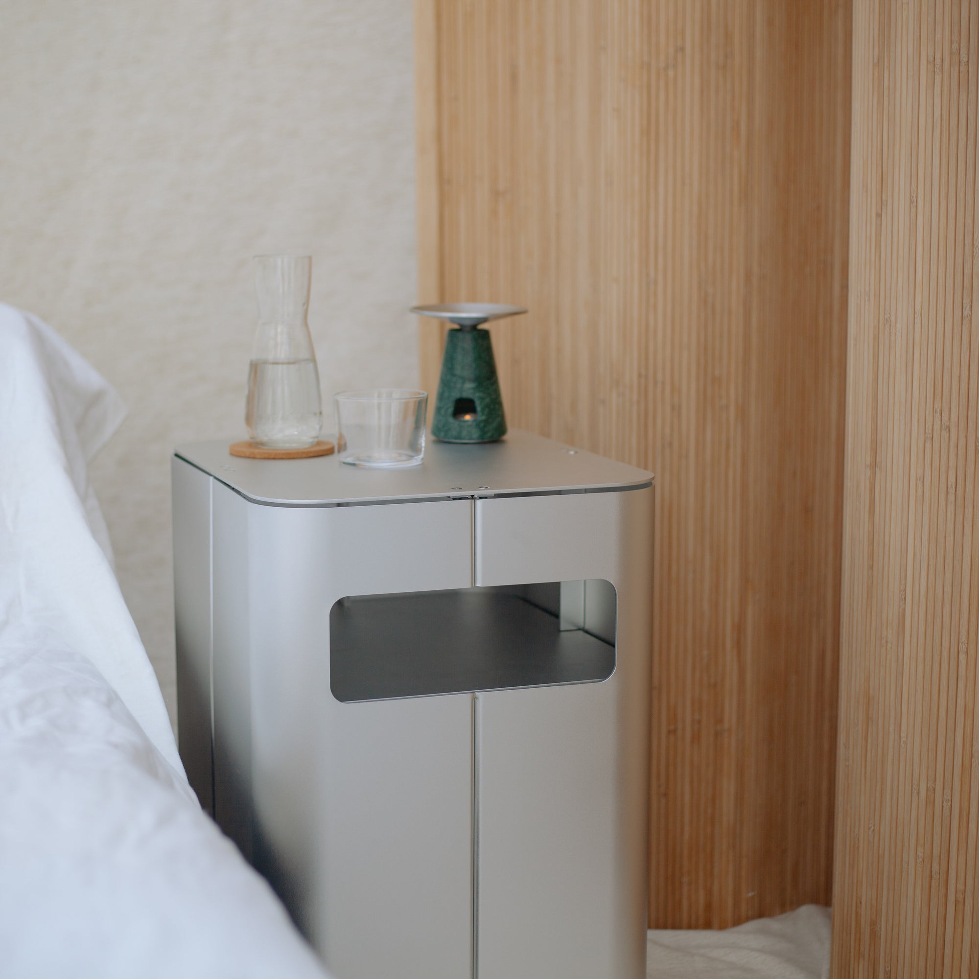 Gadroon Bedside Table