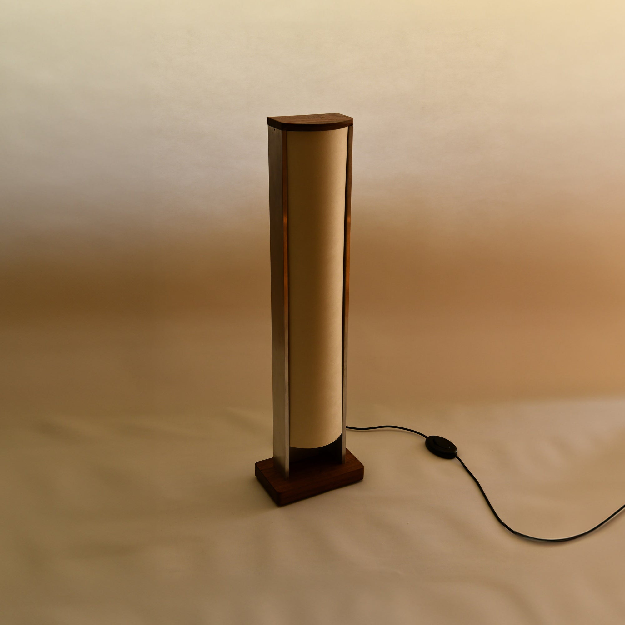 PARCTA The Standard Lamp Floor Light Kohzo Rice paper walnut aluminium